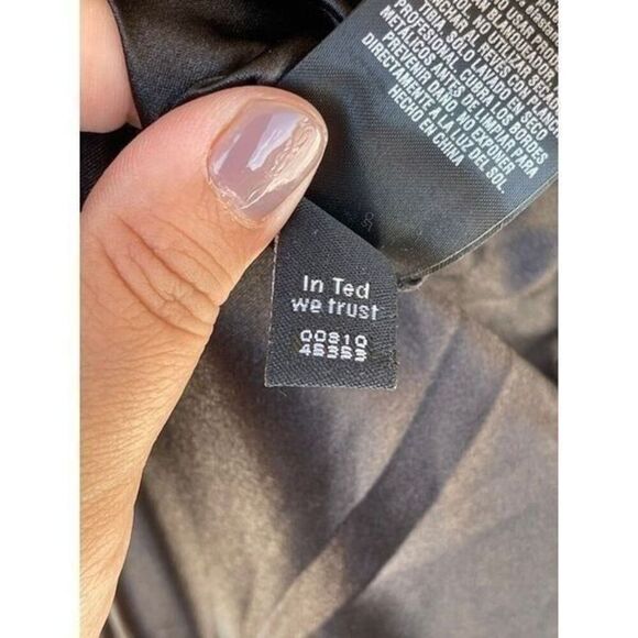 Ted Baker Black Tailored Stretch Shift Dress size 2 - Picture 8 of 11